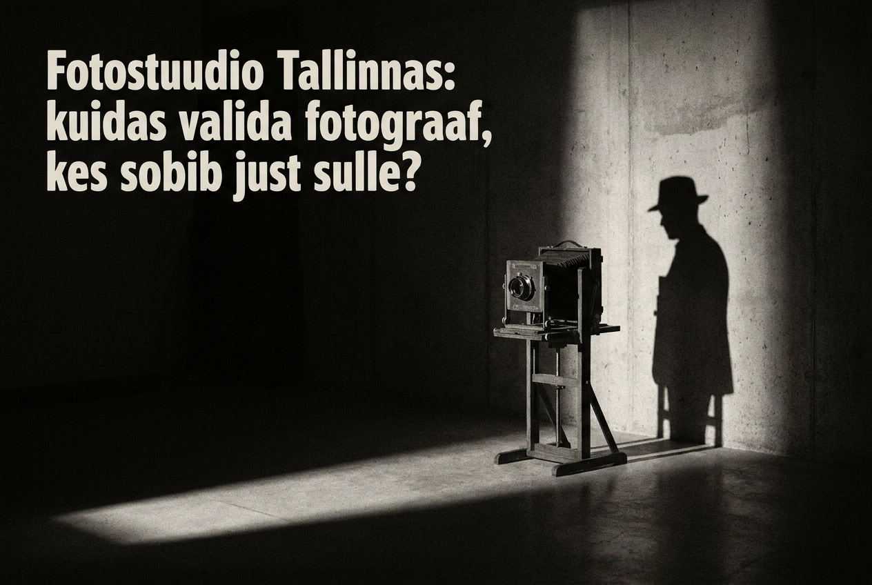 Professional header image for comparison analysis: Fotostuudio Tallinnas: kuidas valida fotograaf, kes sobib...