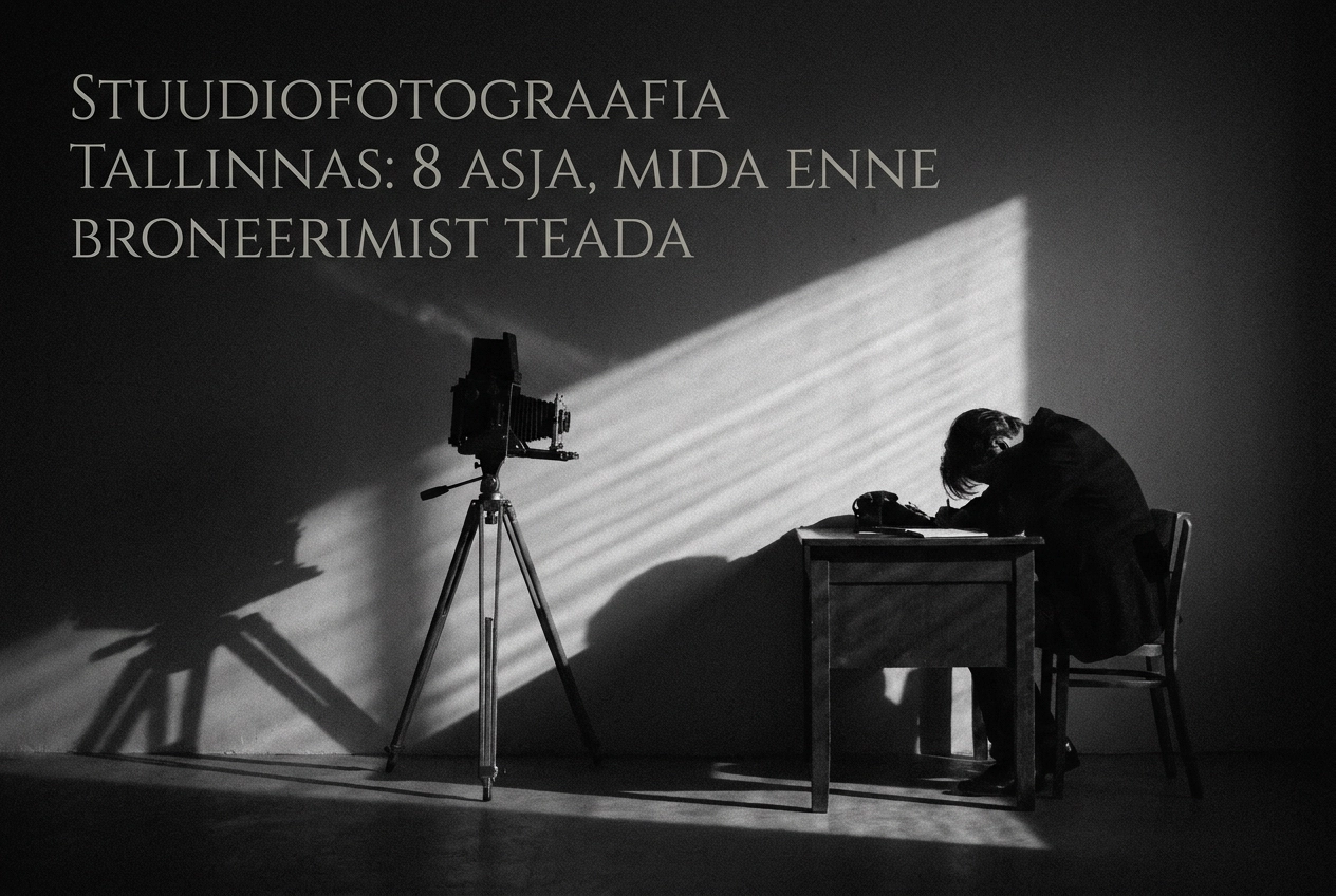 Professional header image for list-based article: Stuudiofotograafia Tallinnas: 8 asja, mida enne broneerim...