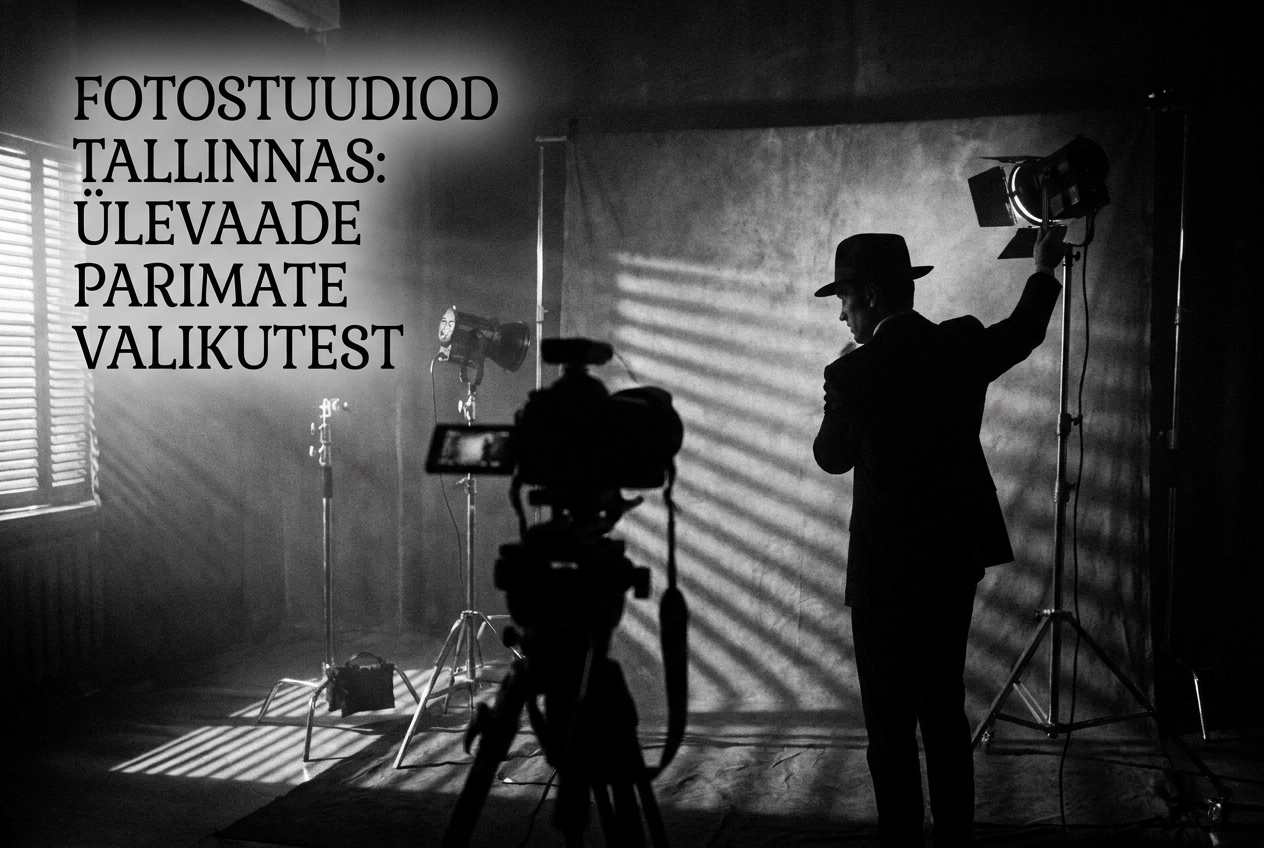 Professional header image for list-based article: Fotostuudiod Tallinnas: ülevaade parimatest valikutest