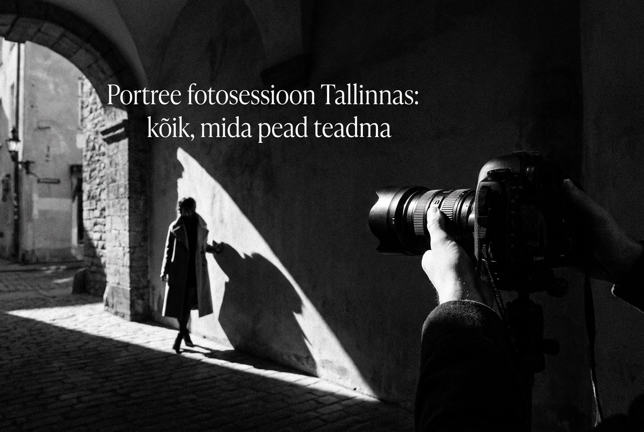 Professional header image for list-based article: Portree fotosessioon Tallinnas: kõik, mida pead teadma